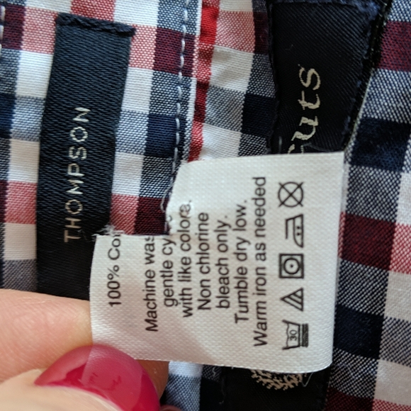 Crewcuts by J Crew long sleeve Thompson gingham dress shirt 3T toddler boys - Picture 3 of 7